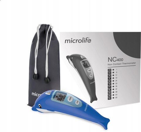 Microlife Termometr Dla Dzieci Bezdotykowy Nc 400 Niebieski Mocny