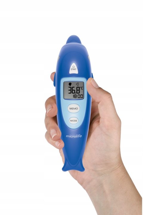 Microlife Termometr Dla Dzieci Bezdotykowy Nc 400 Niebieski Mocny
