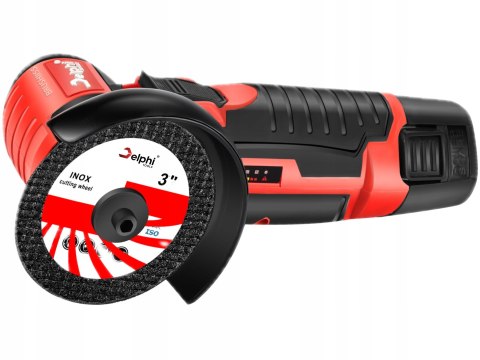 Mini Szlifierka Kątowa Bezszczotkowa 12V Z 7 Tarcza, 2 Aku 1500Mah