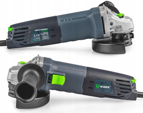 Szlifierka Kątowa Wuber 125Mm 1500W Z Regulacją Obrotów I 6 Tarczami