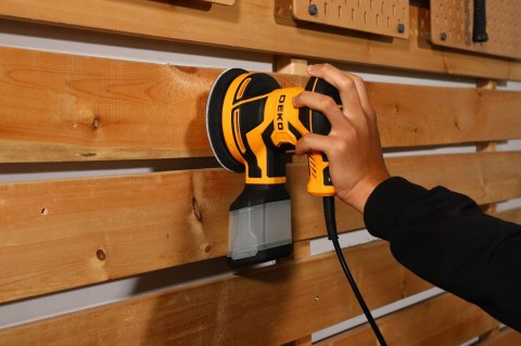 Szlifierka Oscylacyjna Deko 320W 125Mm 6 Prędkości Z Pojemnikiem Na Pył