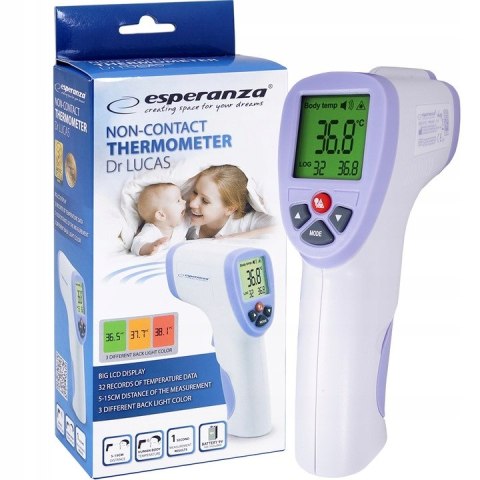 Termometr Bezdotykowy Na Podczerwień Esperanza Gk1g-P34s Z Etui