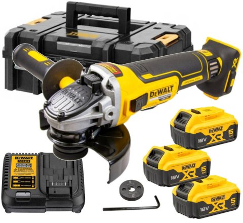 Akumulatorowa Szlifierka Kątowa Dewalt 125Mm 18V 3X5ah Bezszczotkowa