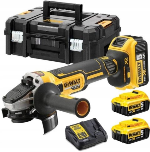 Akumulatorowa Szlifierka Kątowa Dewalt 125Mm 18V 3X5ah Bezszczotkowa