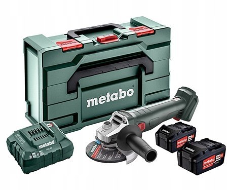 Akumulatorowa Szlifierka Kątowa Metabo 18V 125Mm 2X4.0Ah Zestaw Cas
