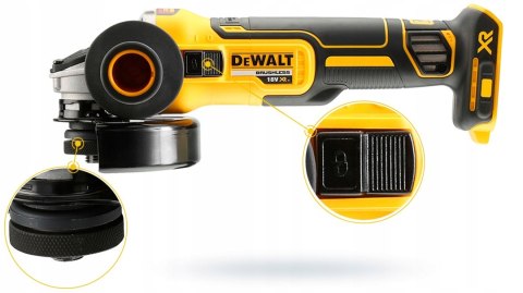 Bezszczotkowa Szlifierka Kątowa Dewalt 18V 125Mm 2X5ah Powerstack Xr