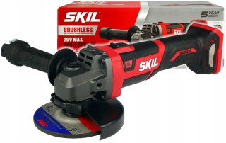 Bezszczotkowa Szlifierka Kątowa Skil 20V 125Mm Z Osłoną I Łagodnym Rozruchem