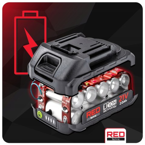Szlifierka Kątowa Akumulatorowa 21V 125Mm 2X2000mah 10000Rpm Bezszczotkowa