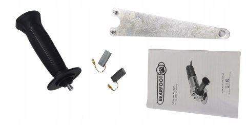 Szlifierka Kątowa Bearfoot 1700W Z Regulacją, Tarczami I Rączką 125Mm