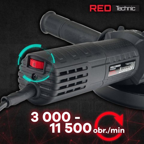 Red Technic Szlifierka Kątowa 125Mm 1300W Z Regulacją Prędkości