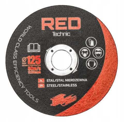 Red Technic Szlifierka Kątowa 125Mm 1300W Z Regulacją Prędkości