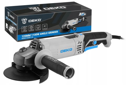 Szlifierka Kątowa Deko 125Mm 1100W Z Regulacją Obrotów 3000-12000 Obr./Min