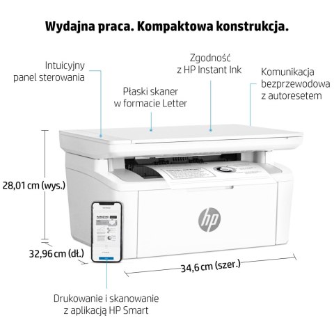 Wielofunkcyjna Drukarka Laserowa Hp M140w 20 Str/M Wifi Kompaktowa Do Biura