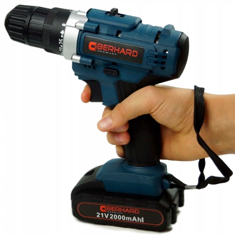 Akumulatorowa Wkrętarka BERHARD® 21V z 2 Bateriami i Akcesoriami w Walizce
