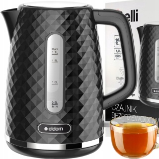 Czajnik Elektryczny Eldom 1,7L 2200W Diamond Collection Bezprzewodowy