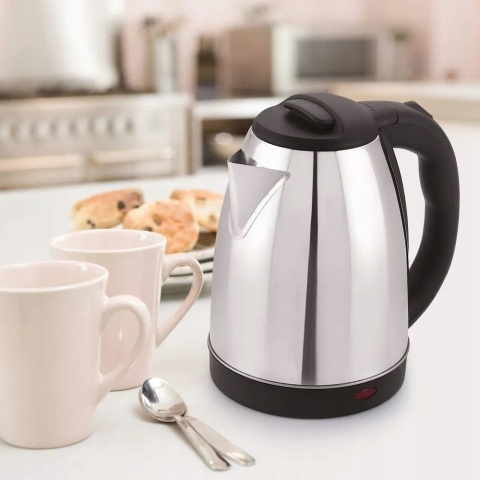 Czajnik bezprzewodowy 2L Martom, stal nierdzewna, 1500W, elegancki design