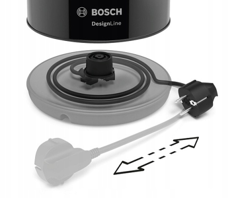 Czajnik elektryczny Bosch TWK 3P423 1,7L z obrotową podstawą i filtrem