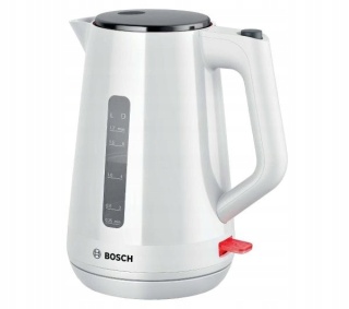 Czajnik elektryczny Bosch TWK1M121 1,7L 2400W biały, bezprzewodowy