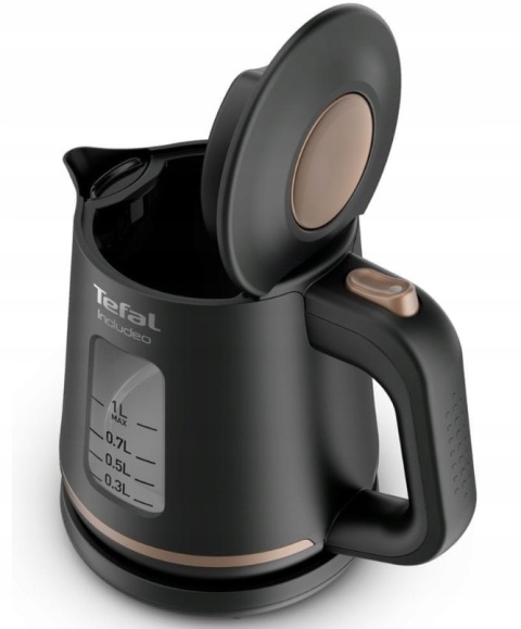 Czajnik elektryczny Tefal Includeo KI533811 2400W czarny, 1L, automatyczne wyłączanie