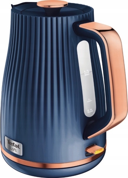 Czajnik elektryczny Tefal Loft 1,7L 2400W niebieski - styl i funkcjonalność