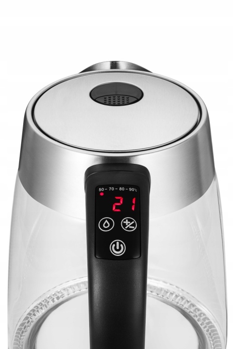 Czajnik elektryczny szklany z regulacją temperatury i LCD 1,8 L