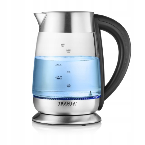 Czajnik elektryczny szklany z regulacją temperatury i LCD 1,8 L