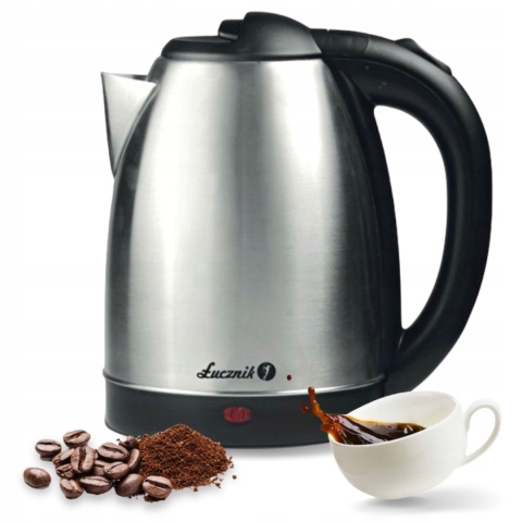 Czajnik elektryczny turystyczny 1.8L stalowy Łucznik 1800W INOX