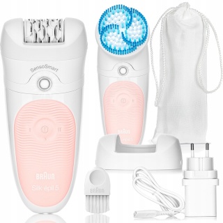 Depilator Braun Silk-épil 5 Wet&Dry SensoSmart z Głowicą SPA - Różowy