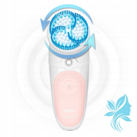 Depilator Braun Silk-épil 5 Wet&Dry SensoSmart z Głowicą SPA - Różowy