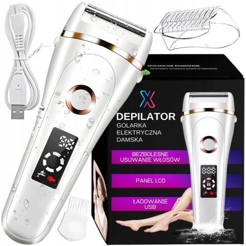 Depilator i trymer MINEXO 3w1 USB do ciała, nóg, bikini, pach