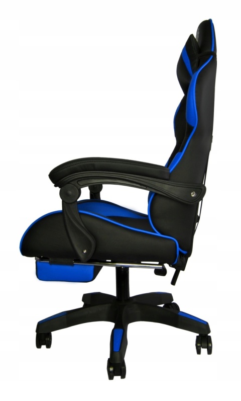 Fotel Gamingowy DUNMOON Blue - Ergonomiczny Krzesło Obrotowe dla Gracza