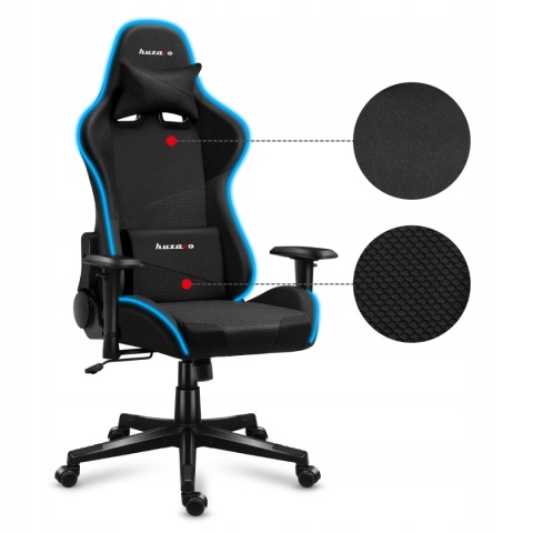 Fotel Gamingowy Huzaro Force 6.3 RGB z Poduszkami i Regulacją