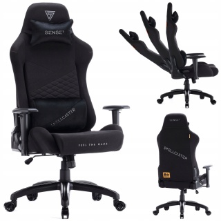 Fotel Gamingowy Senshi XL SENSE7 - Ergonomiczny Obrotowy z Regulacją