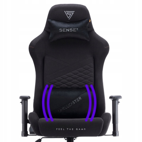 Fotel Kubełkowy Gamingowy Materiałowy Biurowy Obrotowy Senshi Xl Sense7