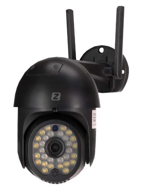 Zewnętrzna Kamera Obrotowa Ip 3Mpx V3 Dark Wifi Czarna Zoomx4 2304X1296