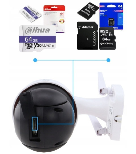 Kamera WiFi DVS 5Mpx z Zoomem 4x, PTZ, Mikrofon, IP65, Auto-Tracking