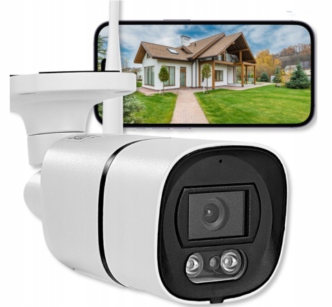 Kamera Zewnętrzna IP WiFi 3MPx Full HD z Zoomem 4x i Detekcją Ruchu
