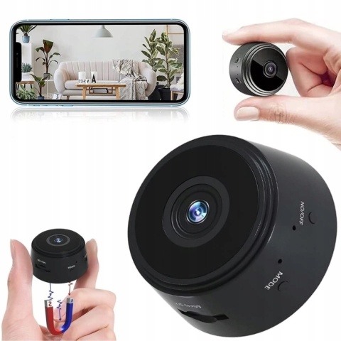 MINI KAMERA WIFI IP SMART FULL HD 1920x1080 MONITORING BEZPRZEWODOWA
