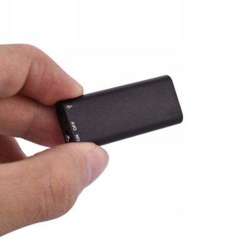 Mini Dyktafon Szpiegowski 8GB z Detekcją Głosu i Słuchawkami