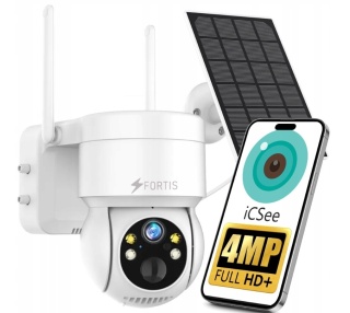 Obrotowa Kamera Solarna IP WiFi 4MPx Full HD z Detekcją Ruchu