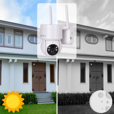 Obrotowa Kamera Solarna IP WiFi 4MPx Full HD z Detekcją Ruchu