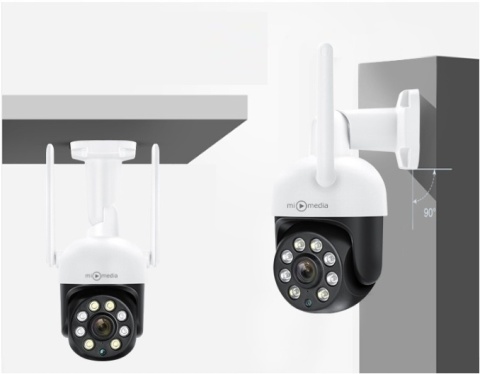Kamera Zewnętrzna Obrotowa Bezprzewodowa Ip Wifi 4X Zoom 4Mpx 4Mp Smart Hd