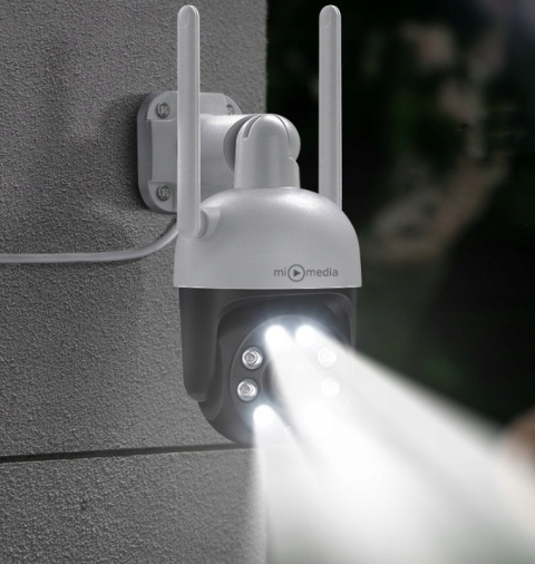 Kamera Zewnętrzna Obrotowa Bezprzewodowa Ip Wifi 4X Zoom 4Mpx 4Mp Smart Hd