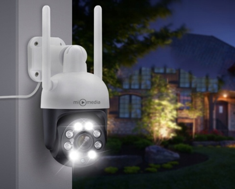 Kamera Zewnętrzna Obrotowa Bezprzewodowa Ip Wifi 4X Zoom 4Mpx 4Mp Smart Hd