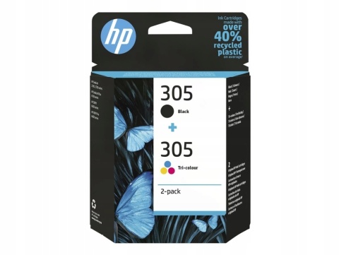 Hp 305 Komplet Tusze Oryginalne 6Zd17ae Zestaw Tusz Kolorowy + Czarny