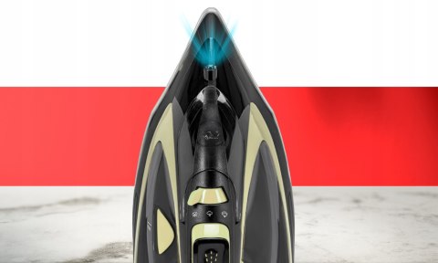 Żelazko Bezprzewodowe Parowe 2400W Ceramiczna Stopa System Strażak Antidrip