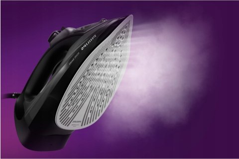 Żelazko Parowe 2600W Czarne, Strumień Pary 200G/Min, Stopa Steamglide Plus