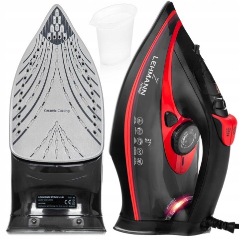 Żelazko Parowe Ceramiczne 3000W 9W1 Anti-Drip 380Ml Pionowe Prasowanie