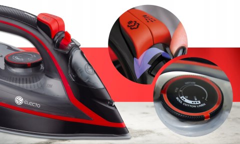 Żelazko Parowe Ceramiczne Strażak 3000W 10W1 Anti-Drip Prasowanie Pionowe