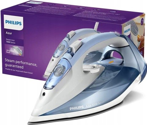 Żelazko Parowe Philips 7000 2600W, Steamglide, Pionowa Para, 220G, 300Ml